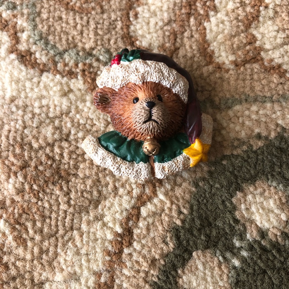 Christmas bear pin